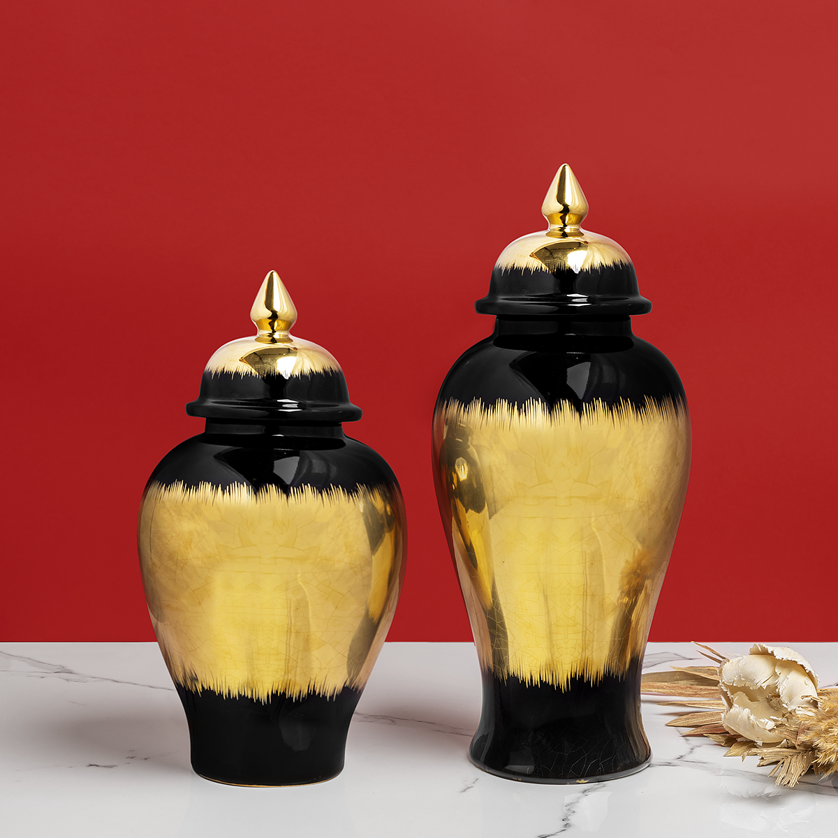 Venezia Decorative Vase & Home Decoration Items - Set Of 2