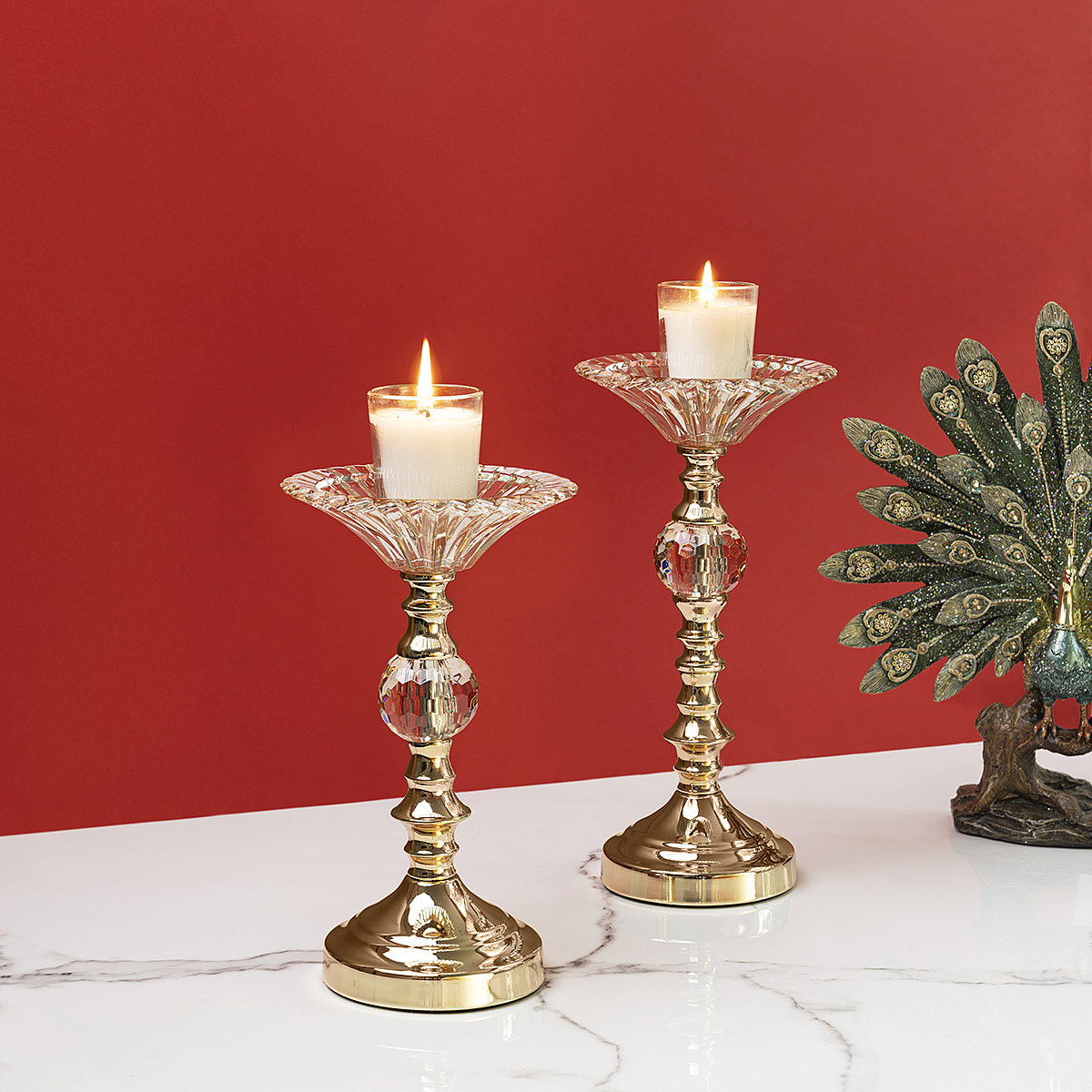Scholar's Aura Candle Holders Stand - Set of 2