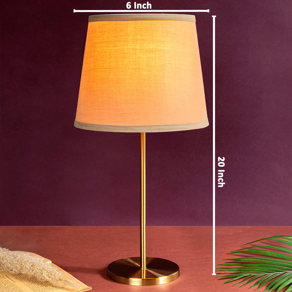 Fawn Sleek Base Stainless Steel Table Lamp for Study