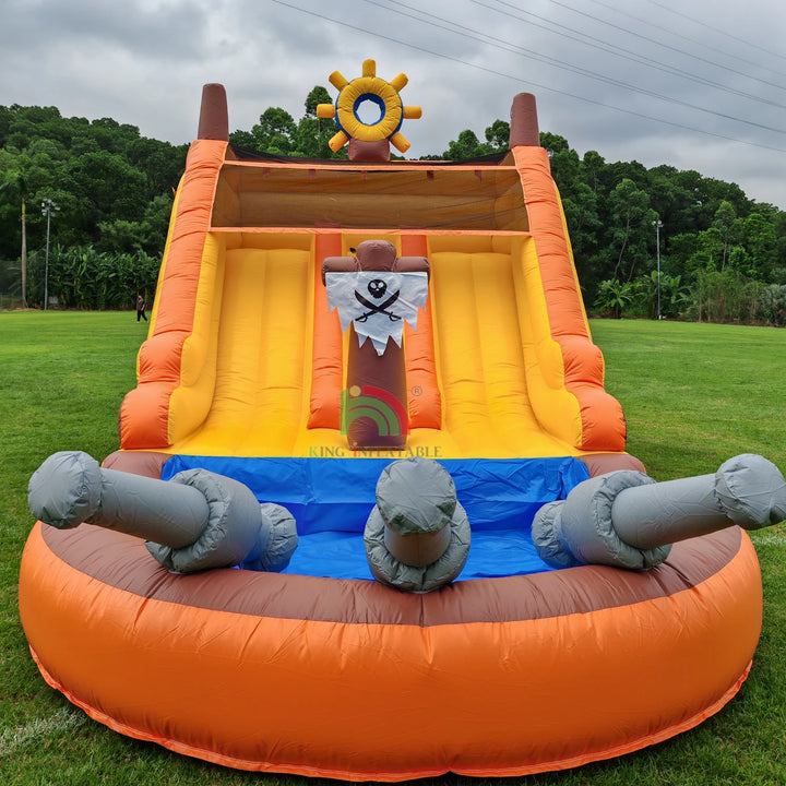 Grade Inflatable Dual Water Slide with 1100W Air Blower