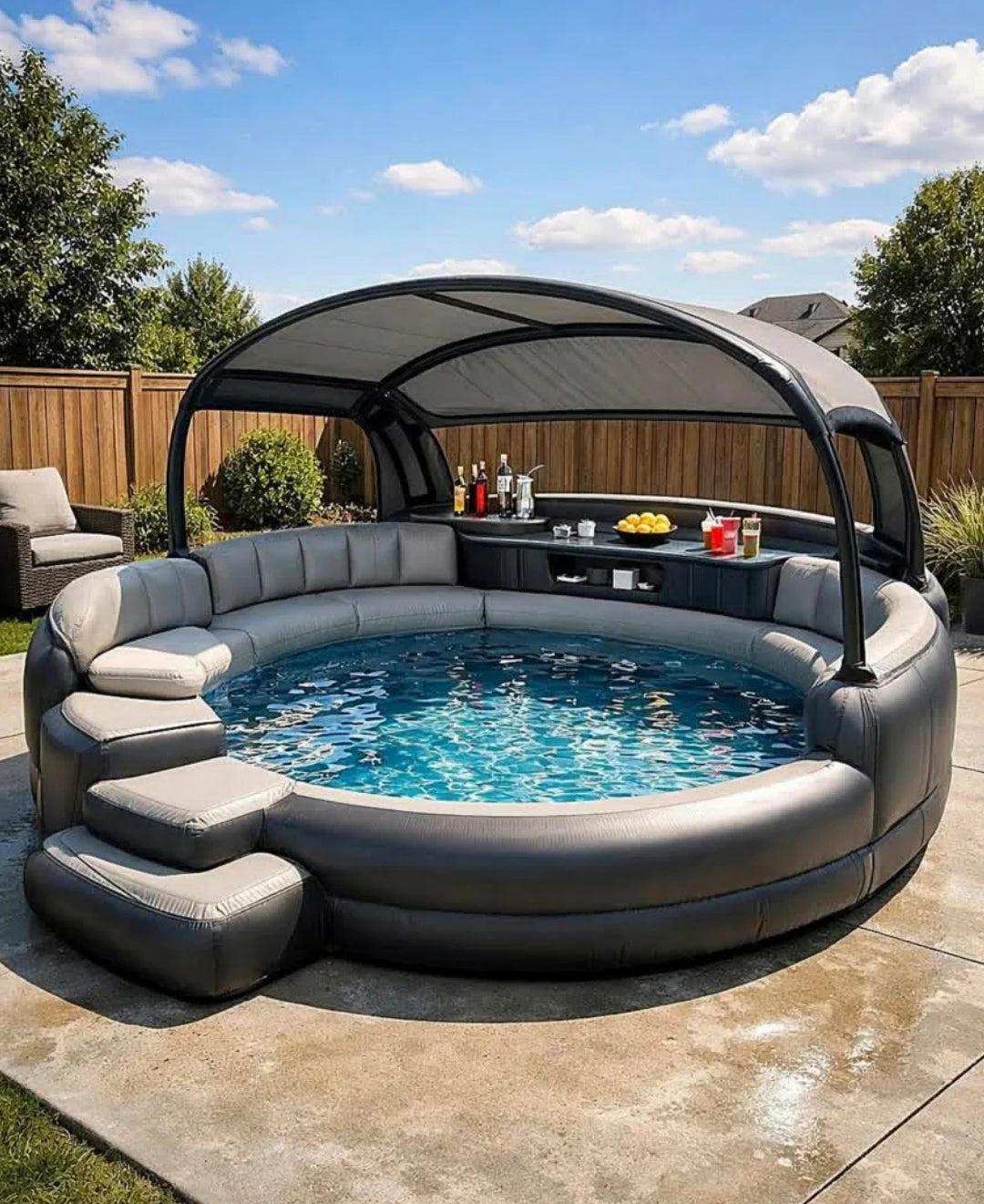 Inflatable Sofa Pool Party Bar Tent with air pump