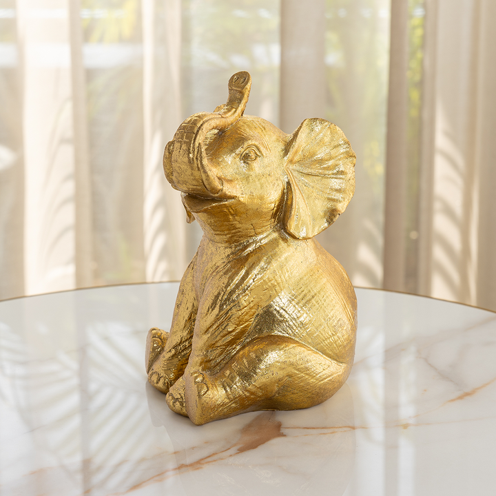 Royal Tusker Glow Decorative Showpiece for Home