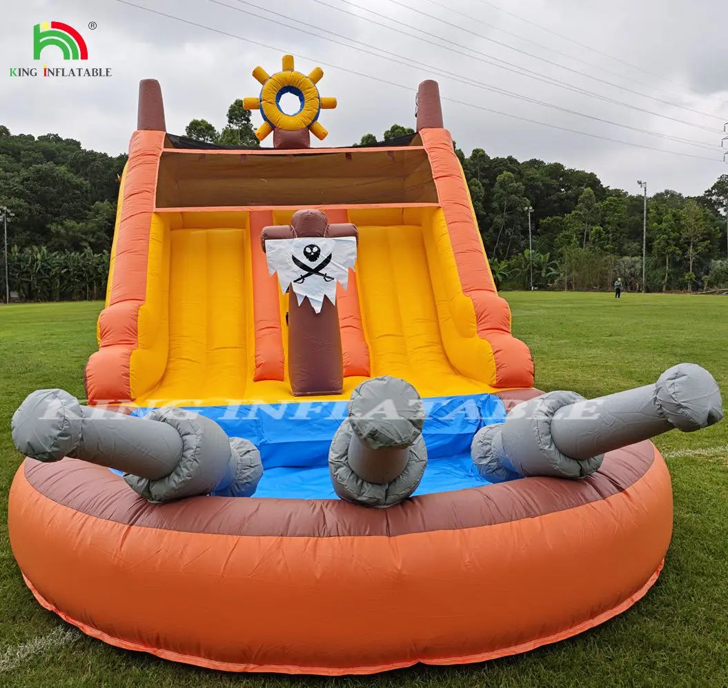 Grade Inflatable Dual Water Slide with 1100W Air Blower
