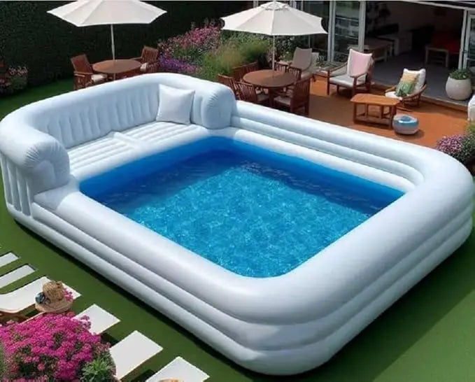 Inflatable Sofa Pool Party Bar Tent with air pump