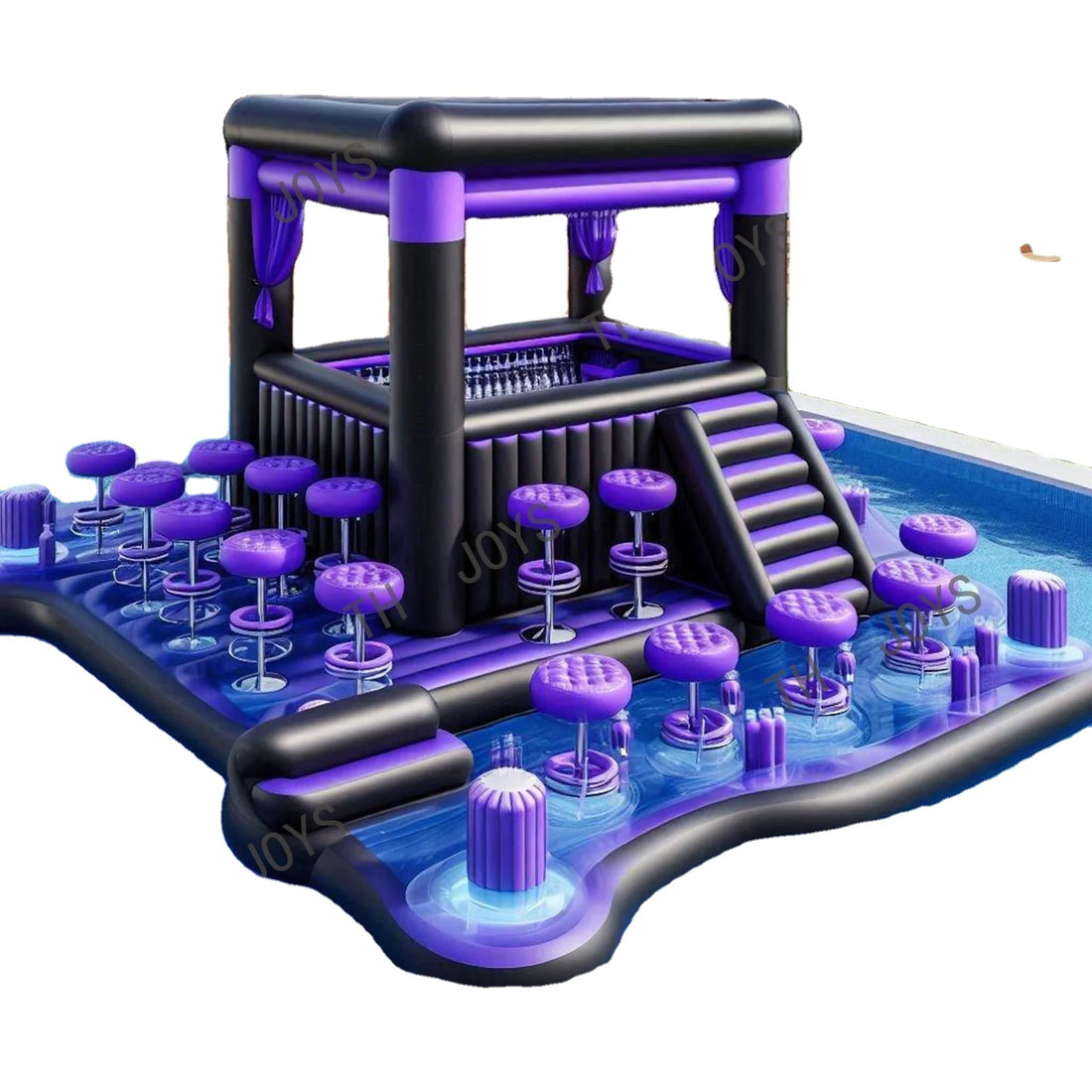 Inflatable New Bar Inflatable 2024 New Design Water Swimming Pool Pub bar with air pump