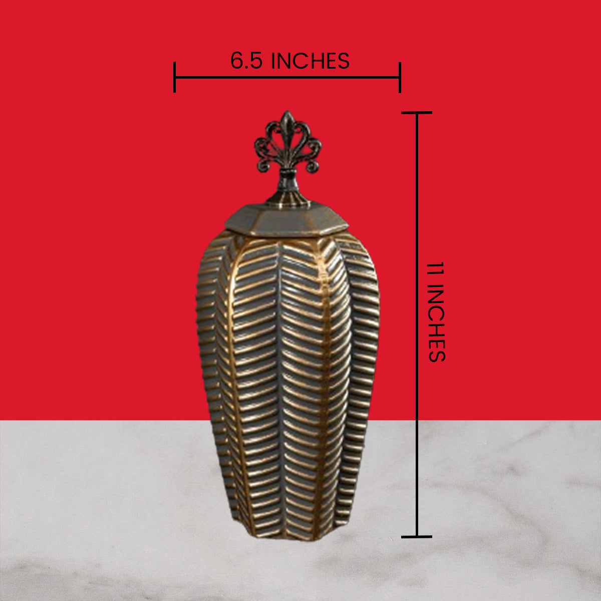 Opulent Oasis Decorative Vase and Showpiece - Medium