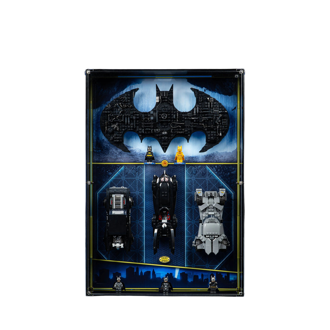 Limited Edition LEGO® Batman™ Logo & Cars With Wall Mounted Display Case