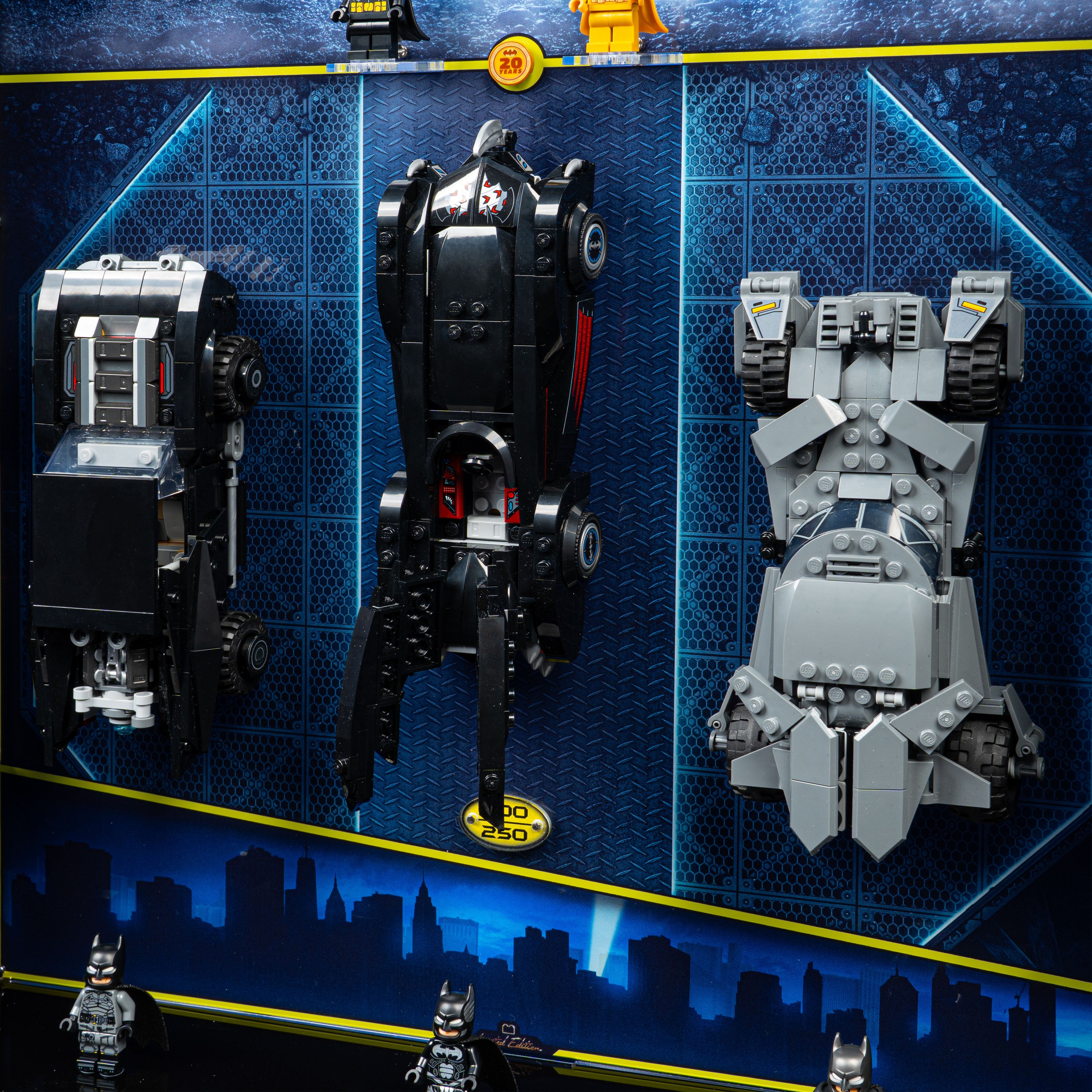 Limited Edition LEGO® Batman™ Logo & Cars With Wall Mounted Display Case