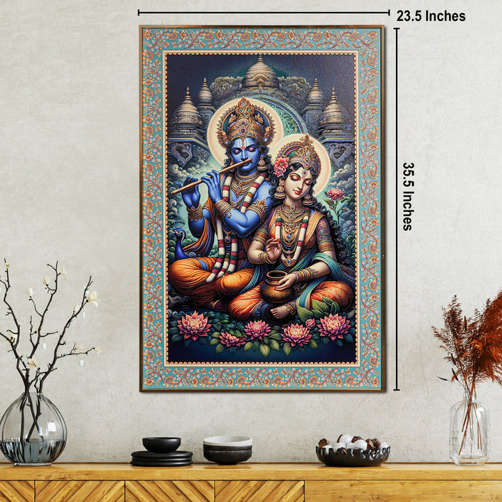 Love Beyond Time The Radha Krishna Painting for Home