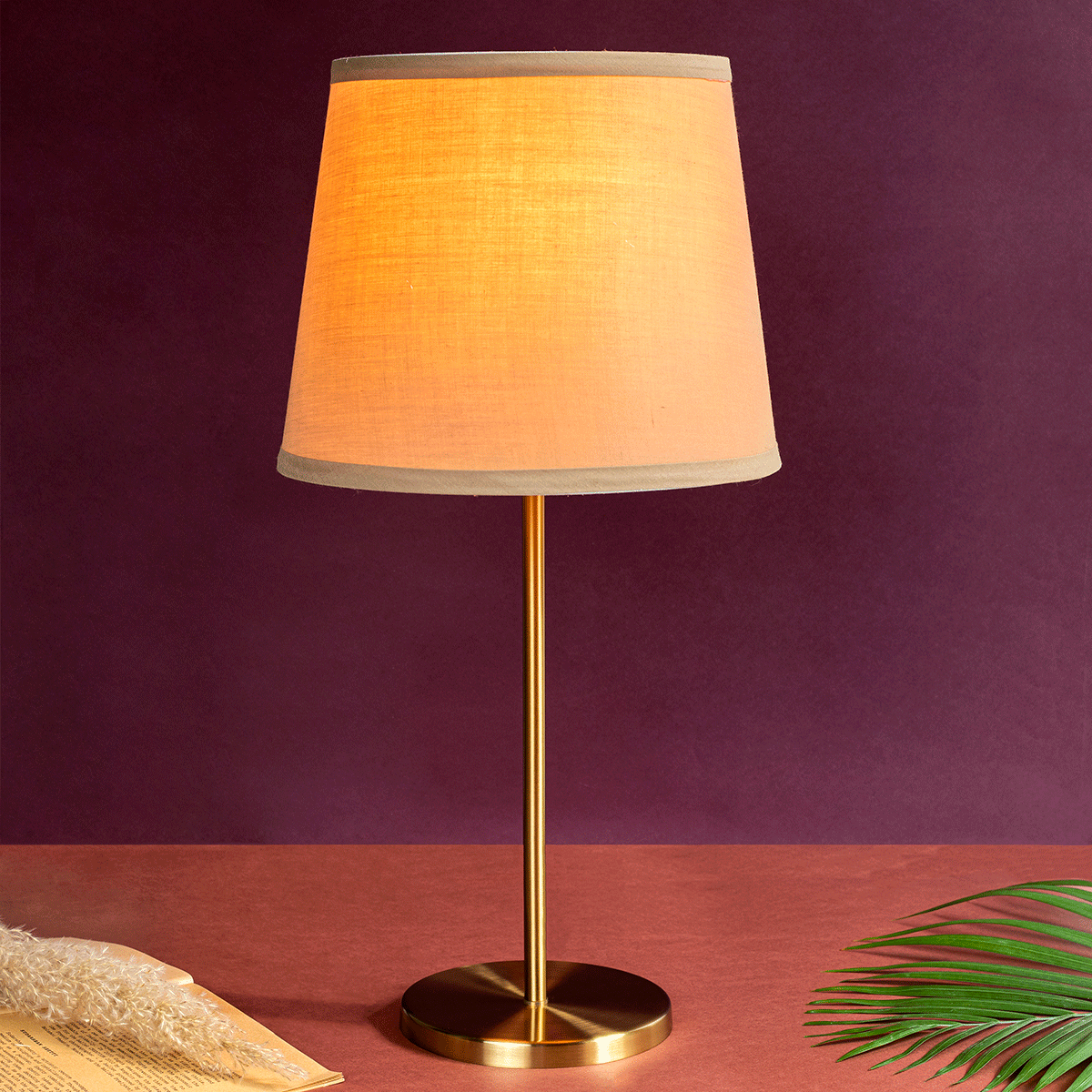 Fawn Sleek Base Stainless Steel Table Lamp for Study