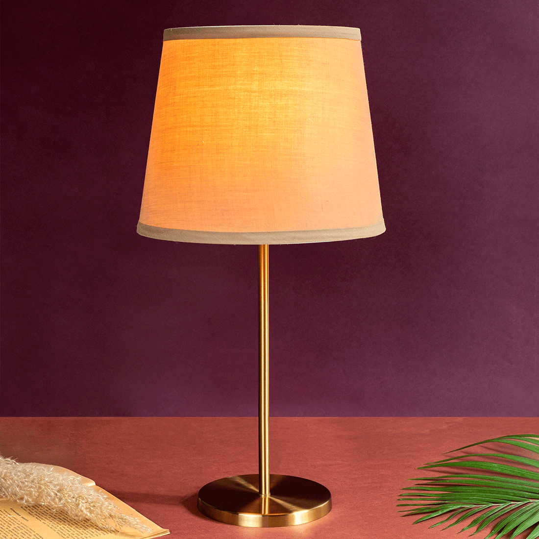 Fawn Sleek Base Stainless Steel Table Lamp for Study