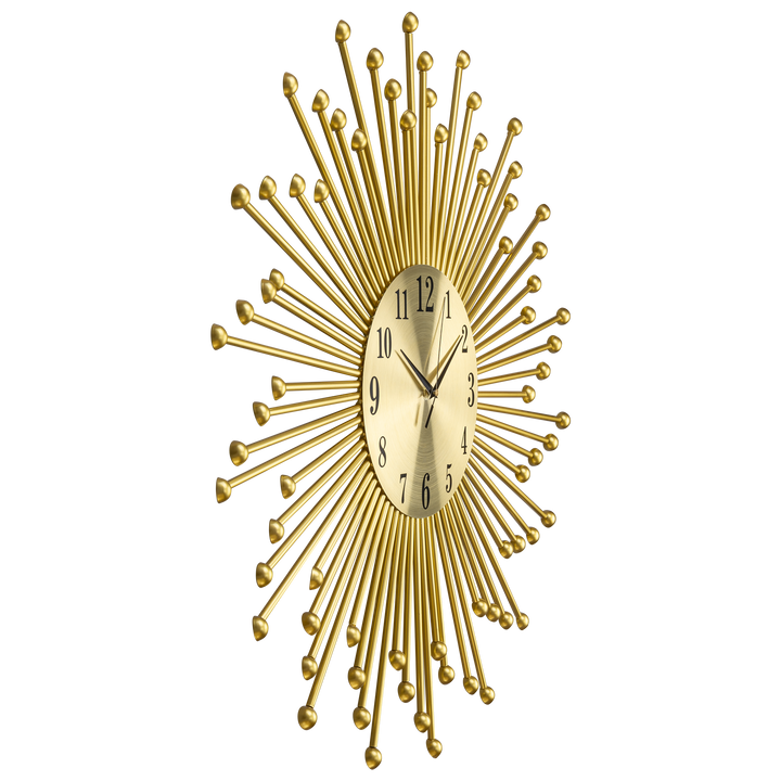 Shining Sun Metal Art Wall Clocks for the Home Buy Wall Clock Online