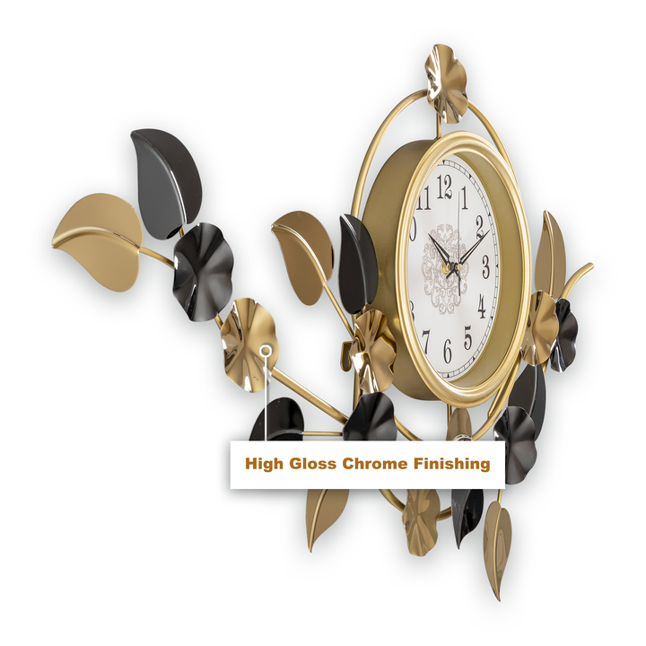 Green Oasis Metal Wall Art Clock