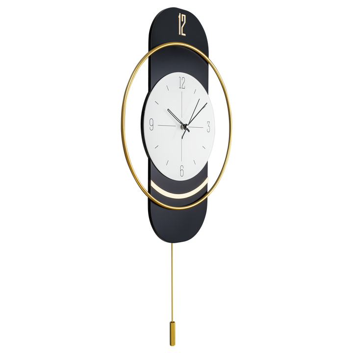 Circular Metal Elegance Metal Art Wall Clock Buy Wall Clock Online - Black