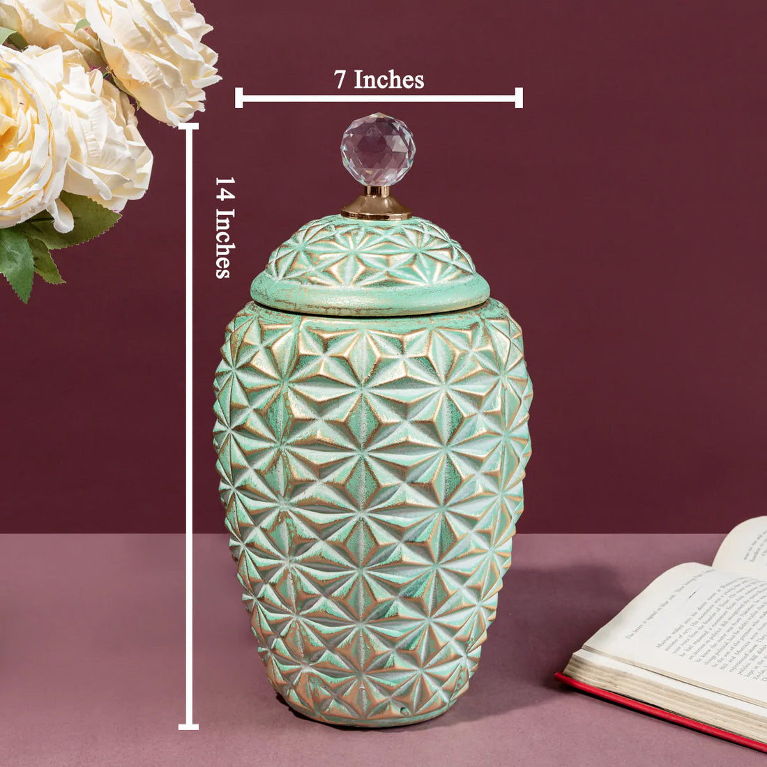 Modernity with a Twist Decorative Ceramic Vase And Showpiece - Big