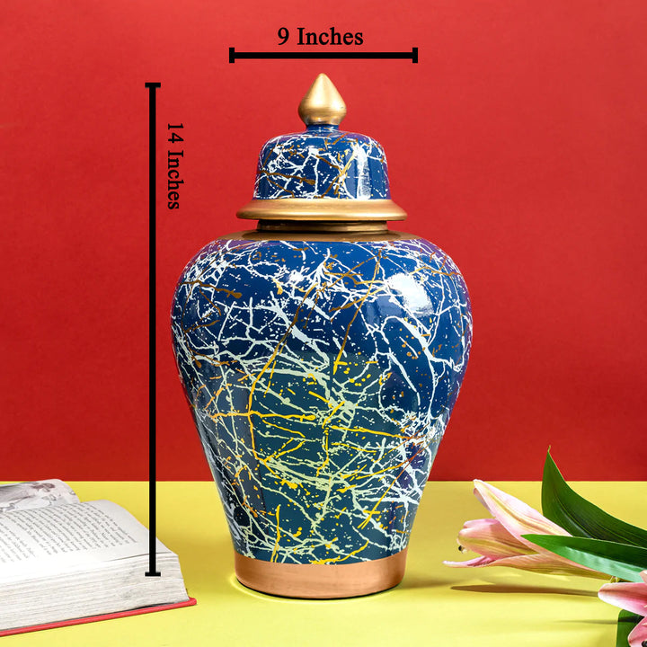 Morning Sky Decorative Ceramic Vase And Showpiece - Big