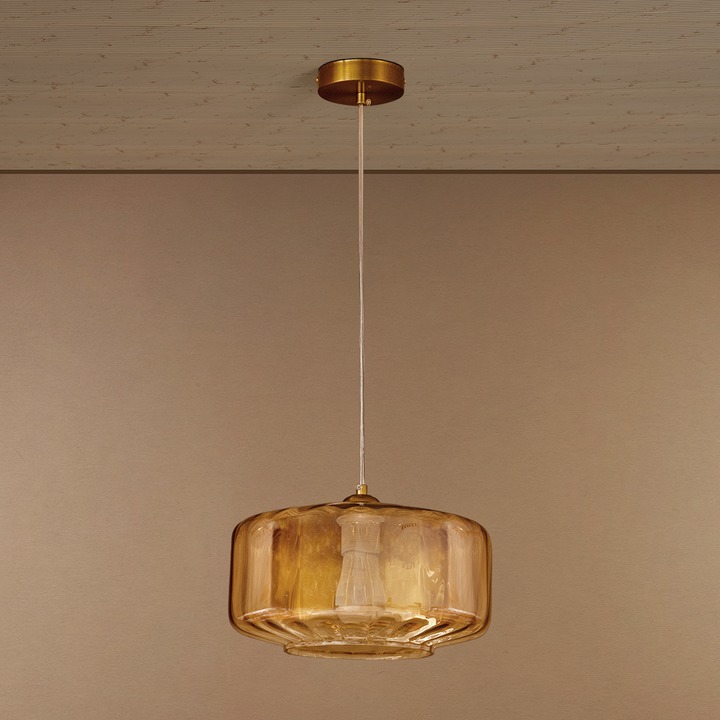 Luxe Prism Ceiling Light For Home & Home Decoration Item - Amber