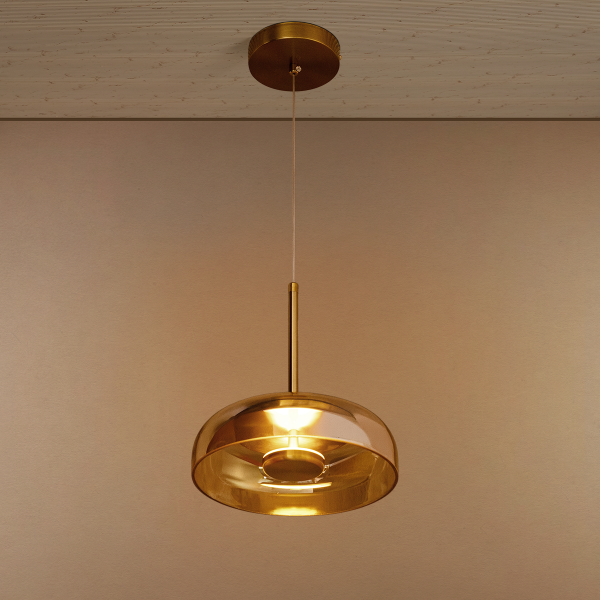 Lucent Amber Ceiling Light For Home & Home Decoration Item