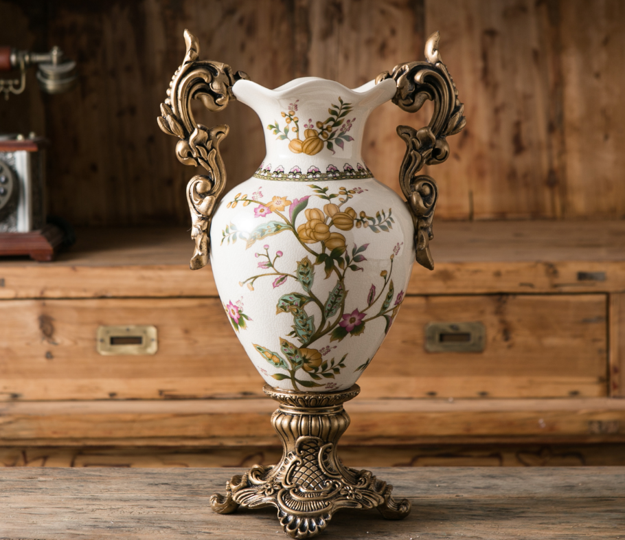 Emerald Gleam Decorative Vases & Items for Room Decoration