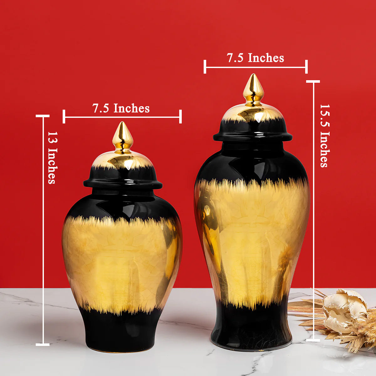 Venezia Decorative Vase & Home Decoration Items - Set Of 2