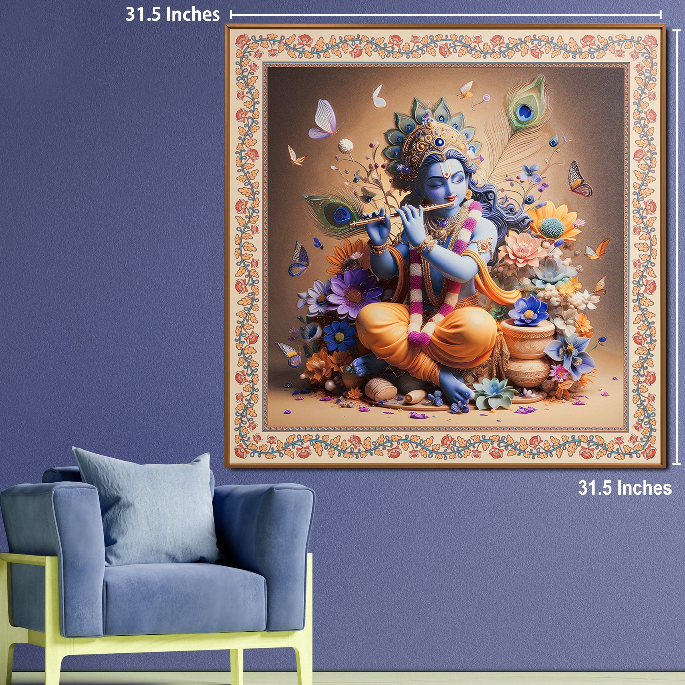 Shri Banke Bihari  The Lord Krishna Painting For Home