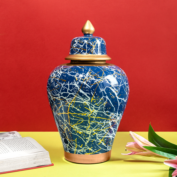 Morning Sky Decorative Ceramic Vase And Showpiece - Big