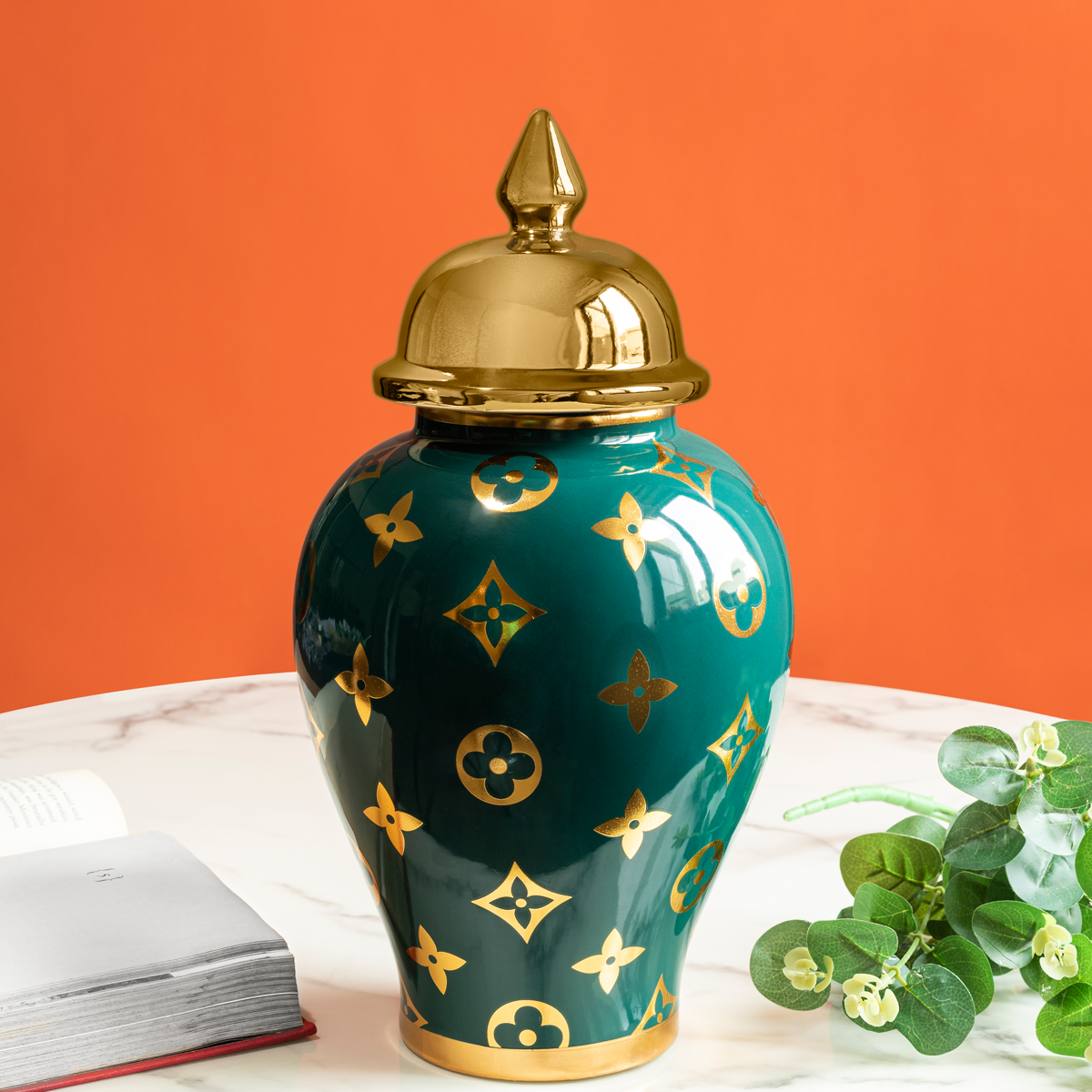 Charming Celestial Decorative Ceramic Vase - Medium