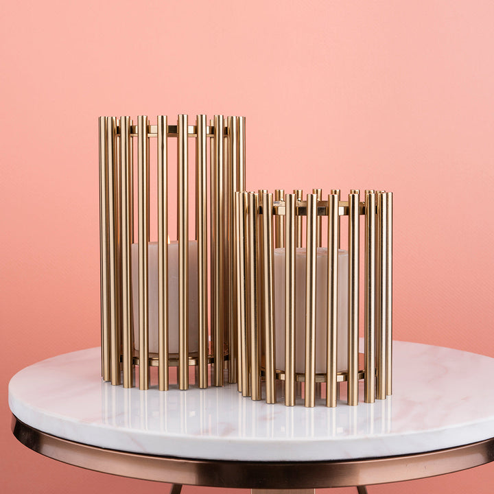 The Mystique Tube Candle Stand - Pair