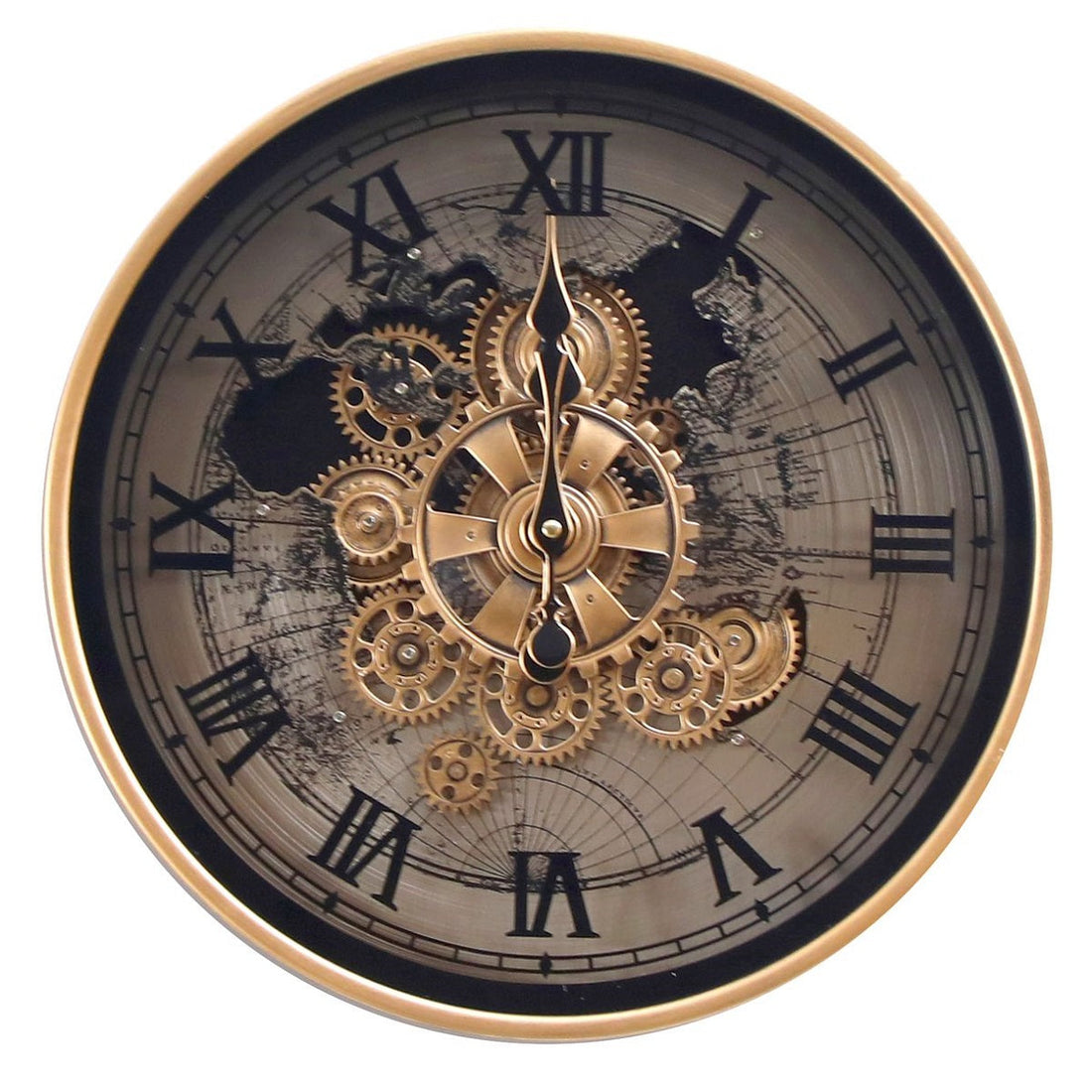 Minute Mate Luxury Designer Wall Clocks for the Home With Moving Gear Mechanism Buy Wall Clock Online (Steel Body)