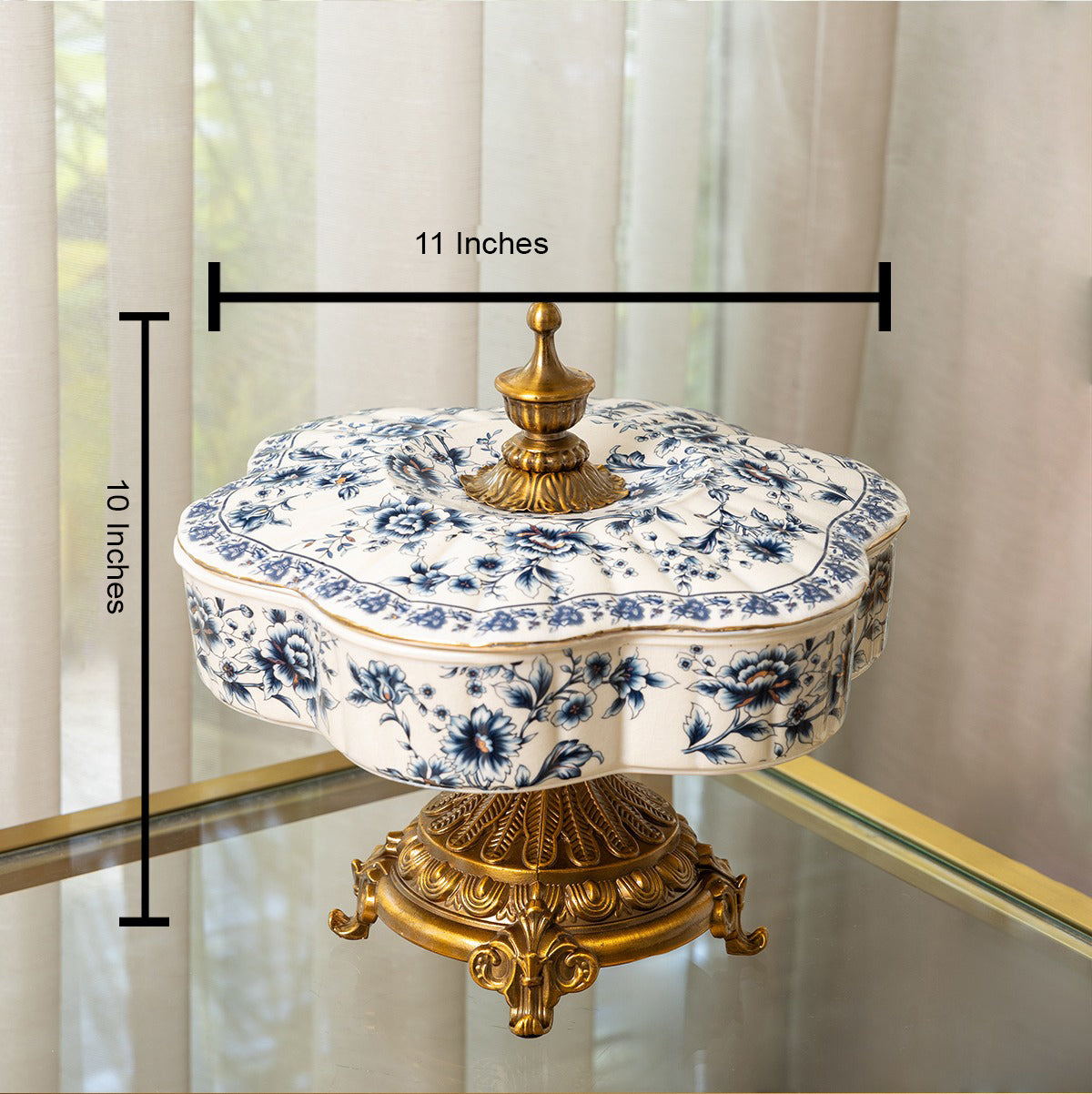 Celestial Cosmos Showpiece for Living Room - Blue