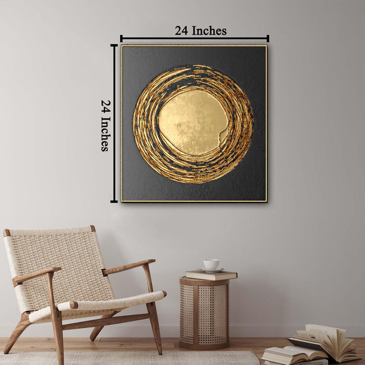 Colaba Abstract Framed Canvas Print - Single Panel