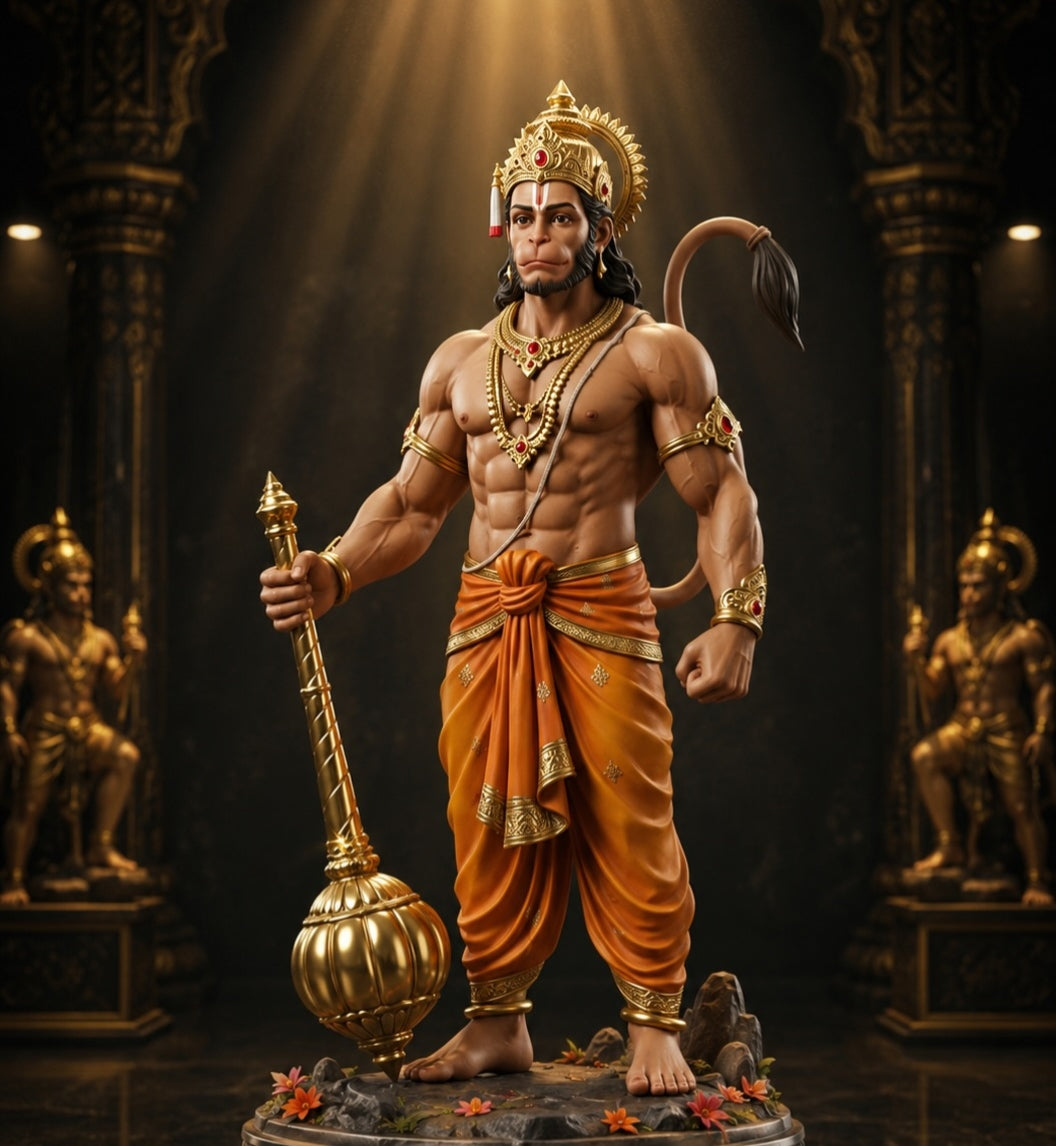 Veer Hanumaan Premium Idol With Stand