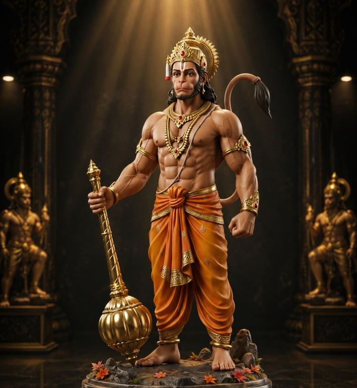 Veer Hanumaan Premium Idol With Stand