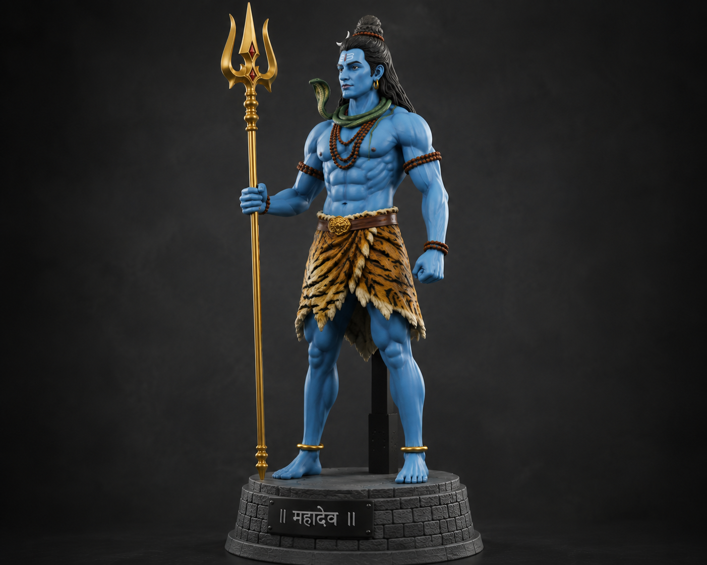 Lord Shiva Serenity Idol With Stand