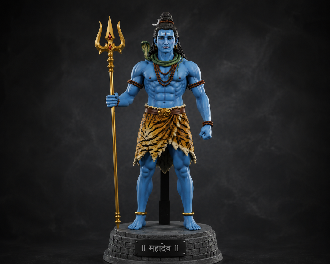 Lord Shiva Serenity Idol With Stand