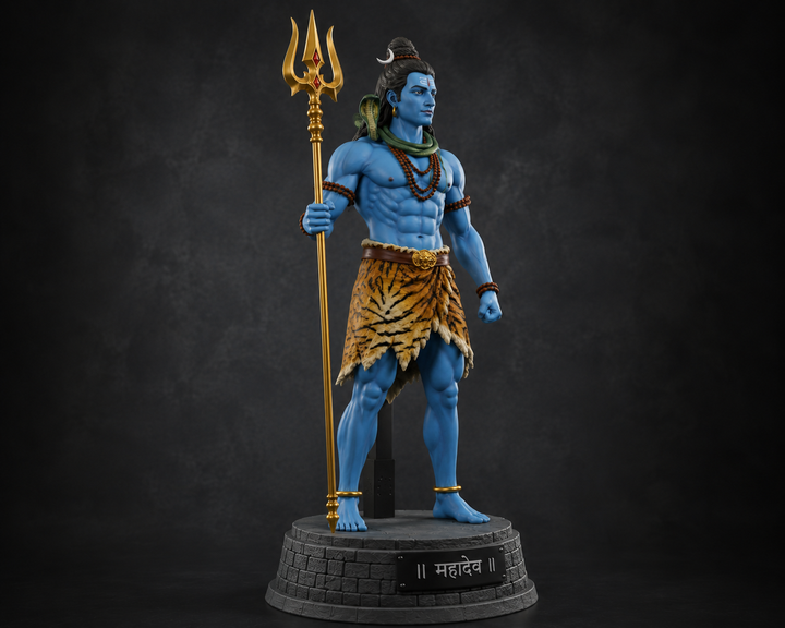Lord Shiva Serenity Idol With Stand