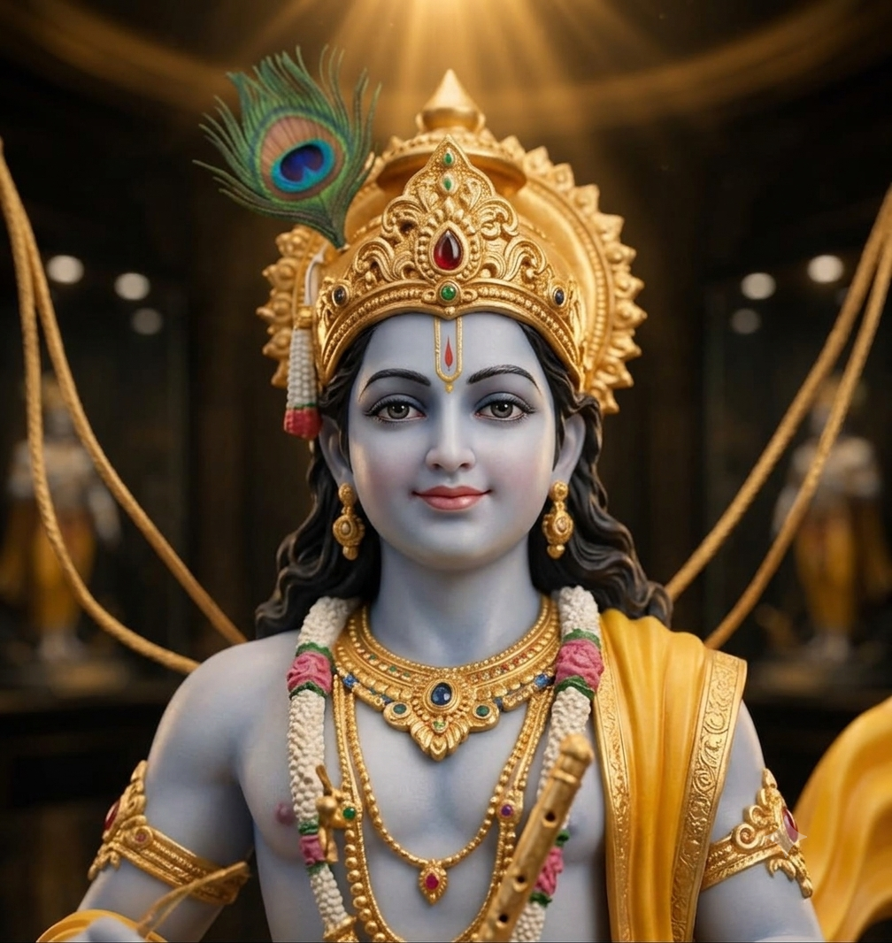 Krishna Primium Idol With Stand