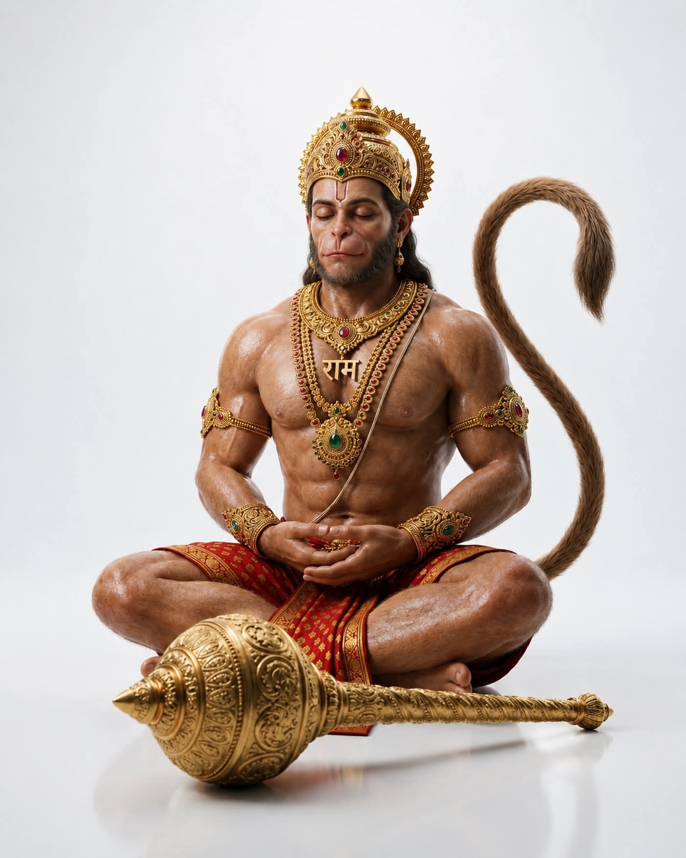 Veer Hanumaan Premium Idol With Stand