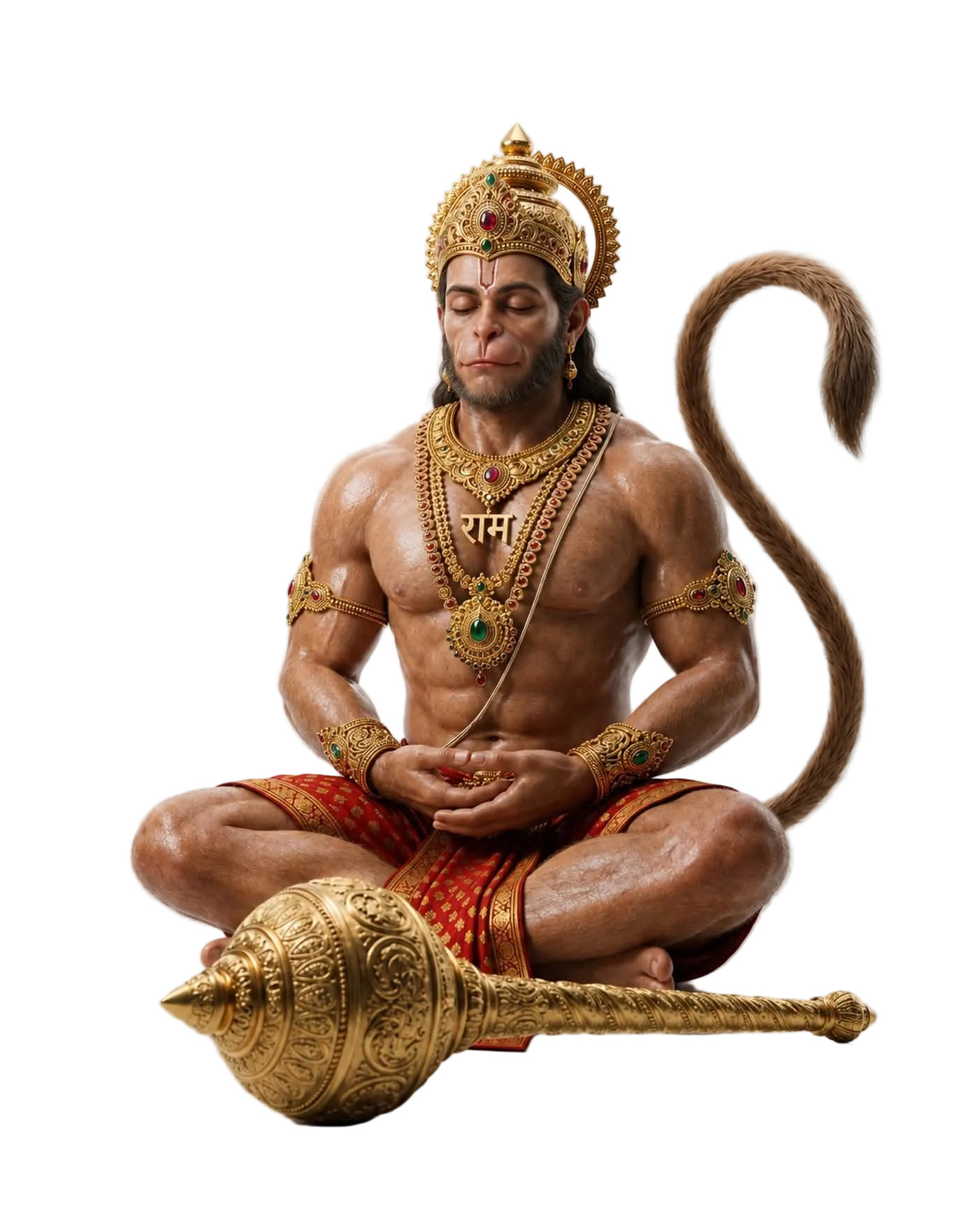 Veer Hanumaan Premium Idol With Stand