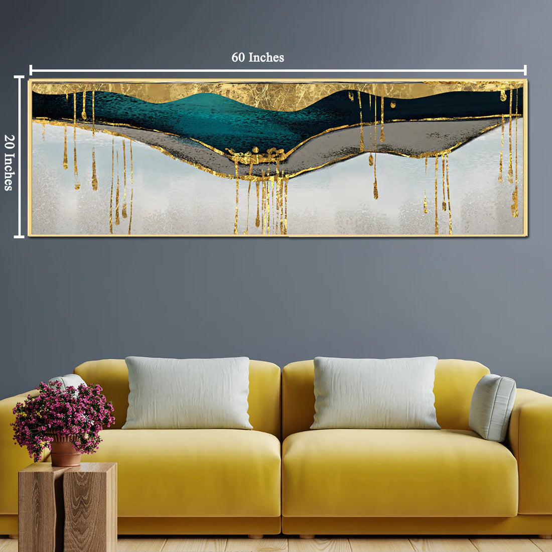 Splash of Color Framed Canvas Wall Decor Paintings