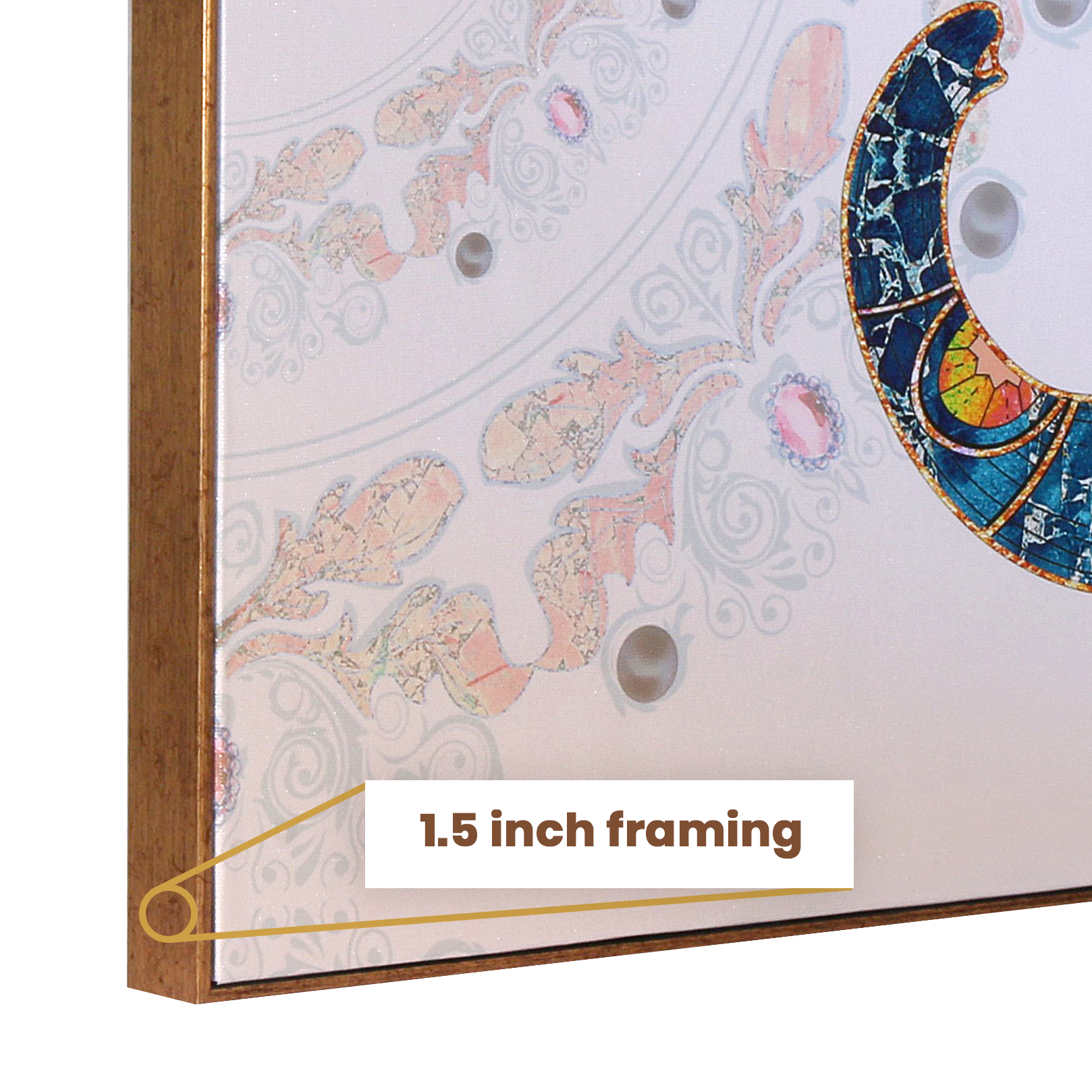 The Udaipur Elephant 3 Panel Framed Canvas paintings